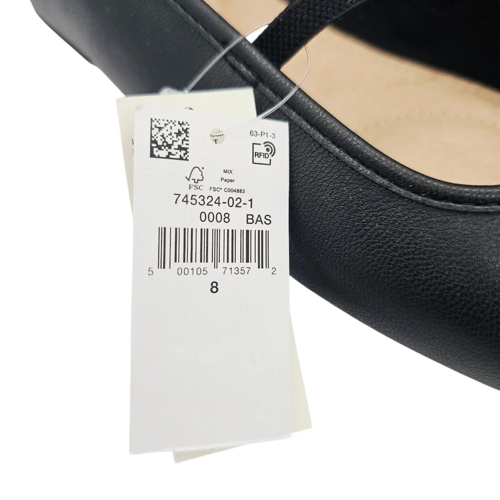 Old Navy #745324 Black Mary Jane Square-Toe Ballet Flats NWT - Picture 8 of 10